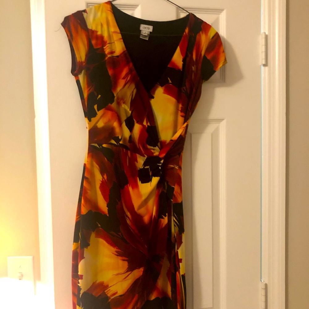 Cache colorful after five party dress.